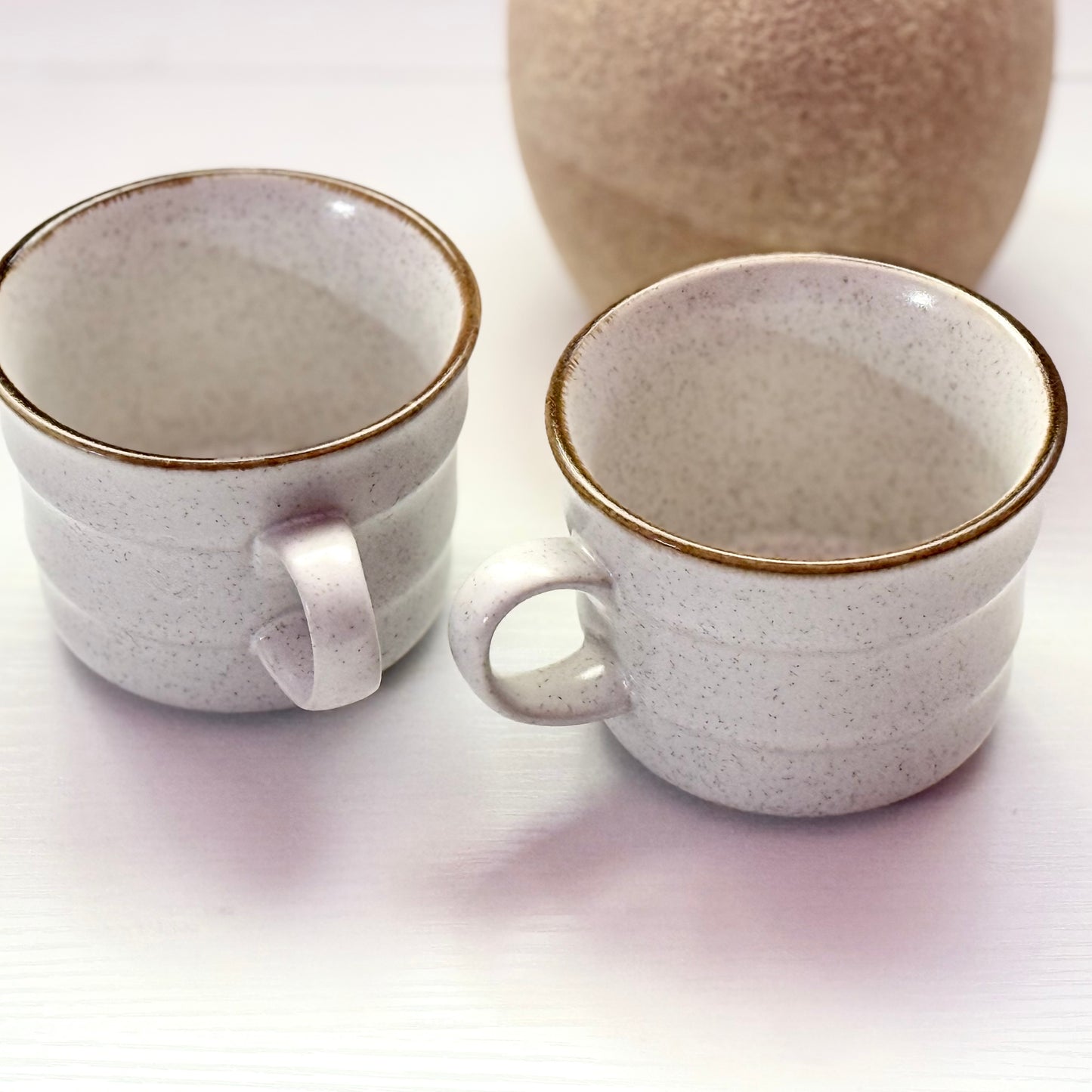 Speckled Cream Mug Set - Thrifted