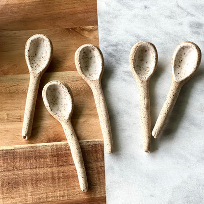 Handcrafted Mini Ceramic Spoon