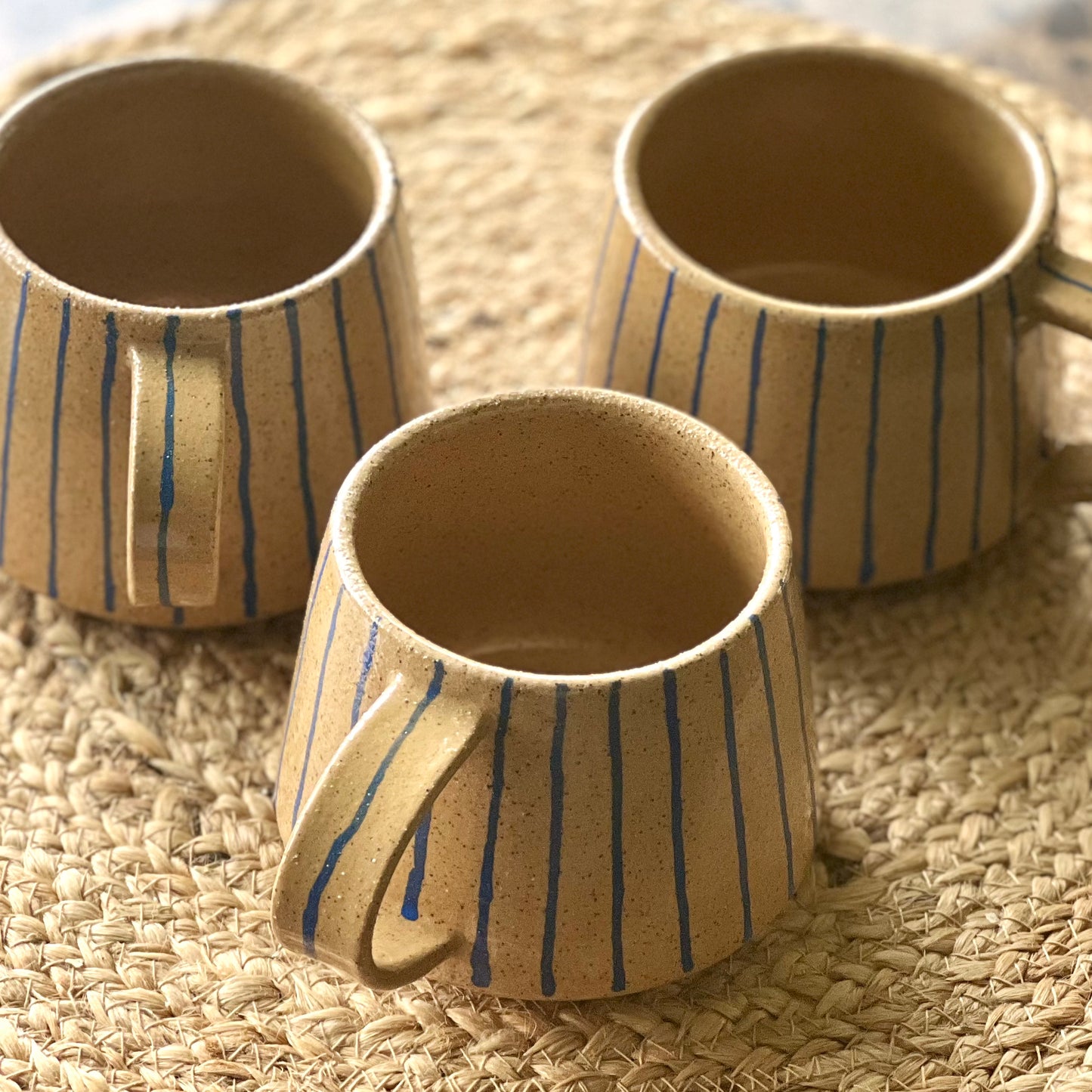 Blue Line Handmade Mug