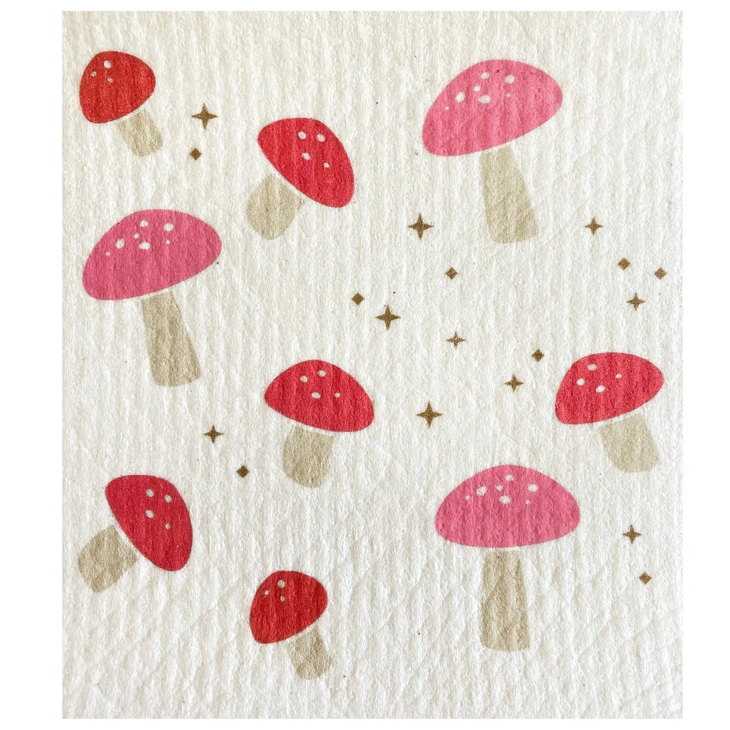 Swedish Dishcloth - Mushrooms