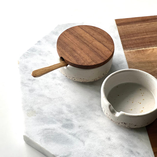 Wabi Ceramic Salt & Pepper Holder